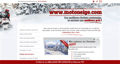 Desktop Screenshot of motoneige.com